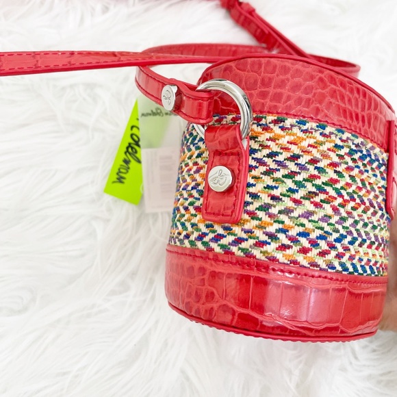 Sam Edelman Red Straw Crossbody Bag - Picture 6 of 10